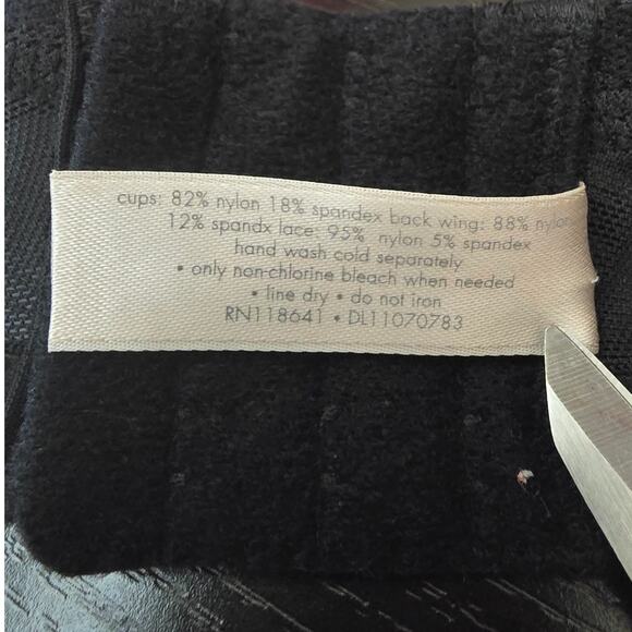 Cacique Pink Black Lace Floral Lightly Lined T-Shirt Underwire Bra 42DD - Picture 6 of 6